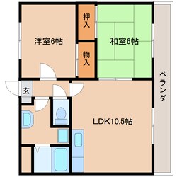 前栽駅 徒歩12分 3階の物件間取画像